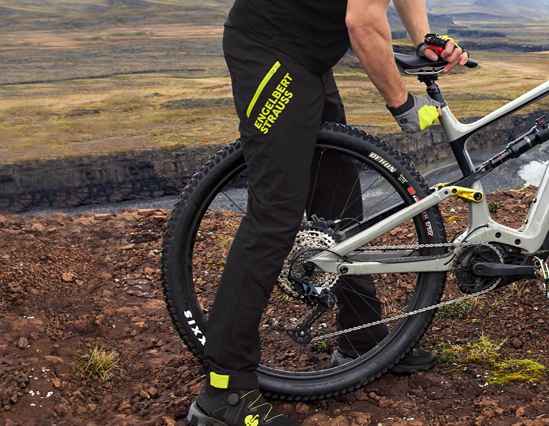 Work Trousers: Functional trousers e.s.trail + black/acid yellow 2