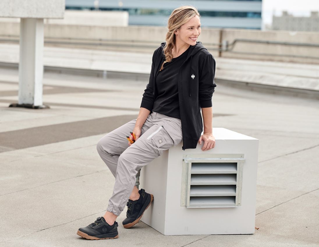 Work Trousers: Cargo trousers e.s.motion ten summer, ladies' + opalgrey 1