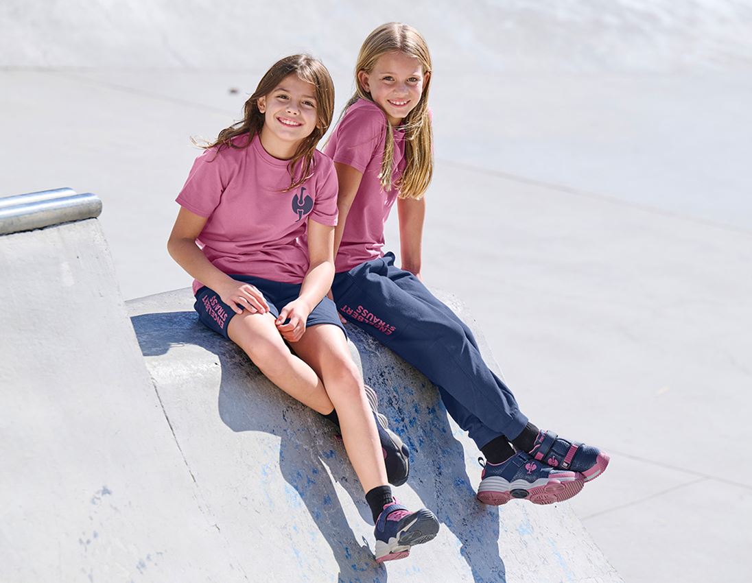 Accessoarer: Sweat pants light e.s.trail, barn + djupblå/tararosa 3