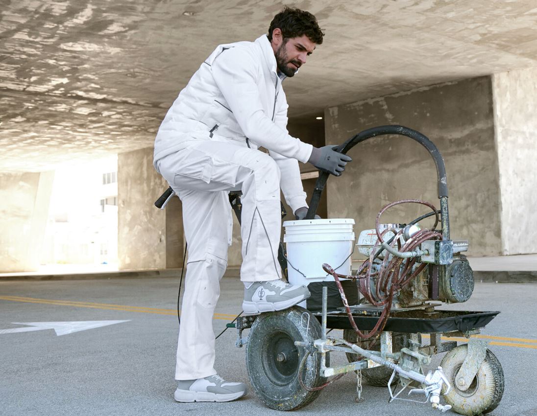 Work Trousers: Trousers e.s.line.core + white/platinum 5
