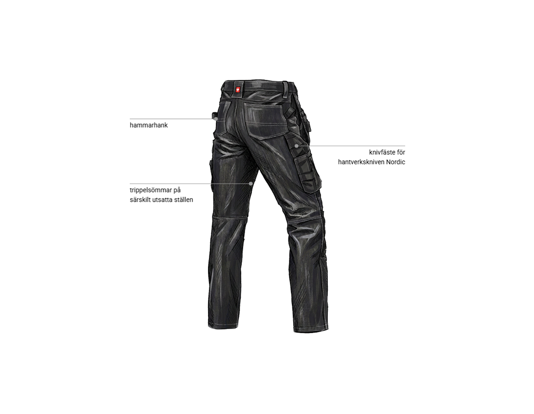 Teman: POWERdenim hölsterjeans e.s.line.nordic + raw black 2