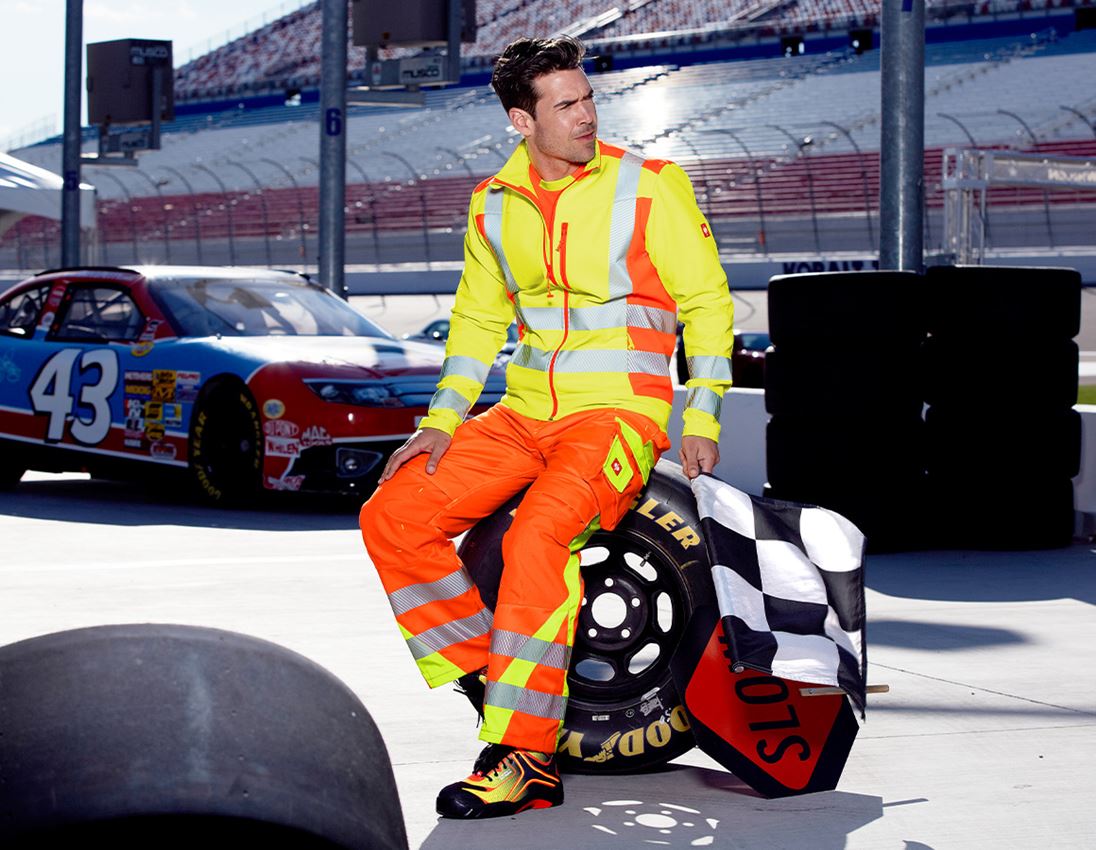 Work Trousers: High-vis trousers e.s.motion 2020 + high-vis orange/high-vis yellow 1