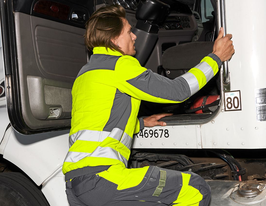 Teman: Varselskyddsjacka e.s.concrete + varselgul/antracit 1