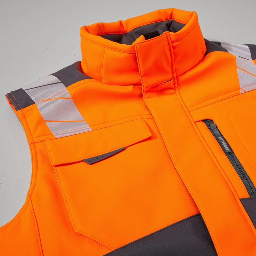 Arbetsvästar: Varsel vinter softshellväst e.s.motion 24/7 + antracit/varselorange 2