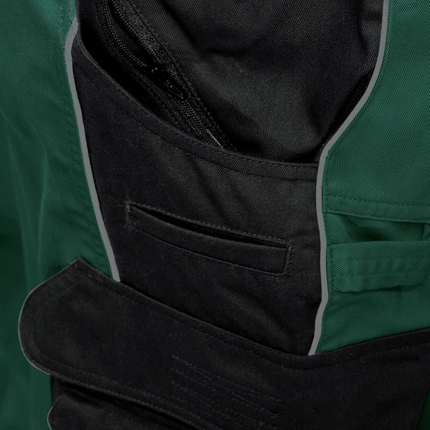 Arbetsbyxor: Midjebyxa e.s.active + grön/svart 2