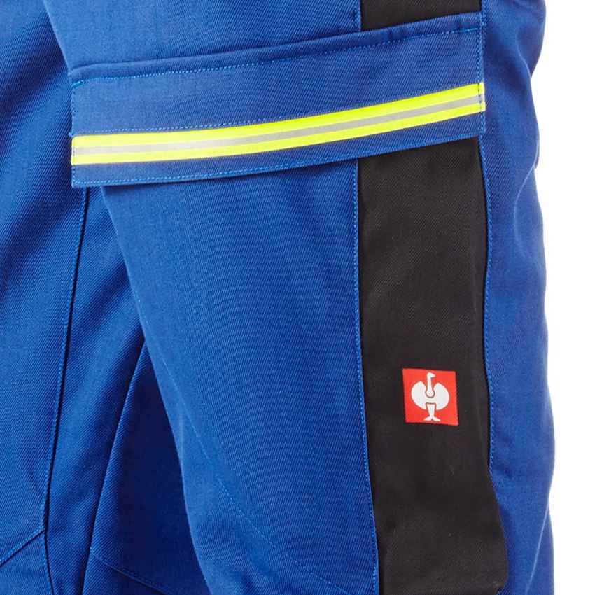 Work Trousers: Bib & brace e.s.vision multinorm + royalblue/black 2