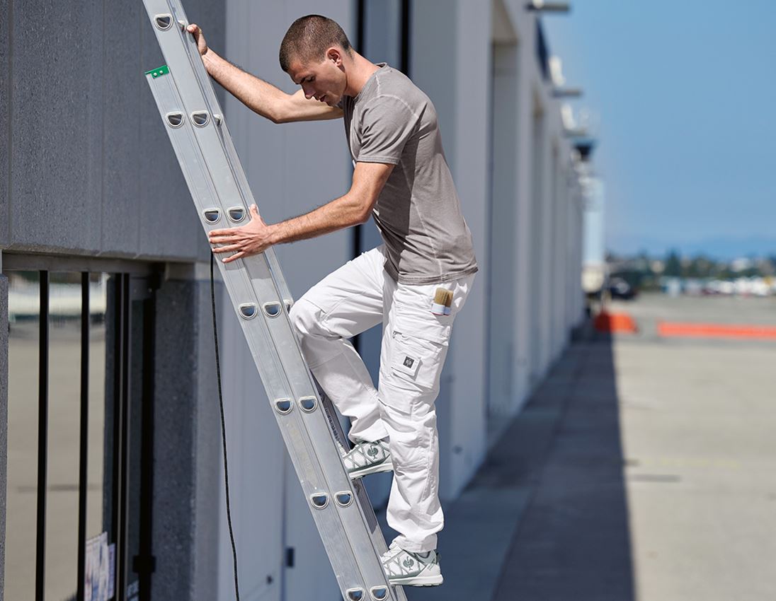 Work Trousers: Trousers e.s.motion ten + white 1