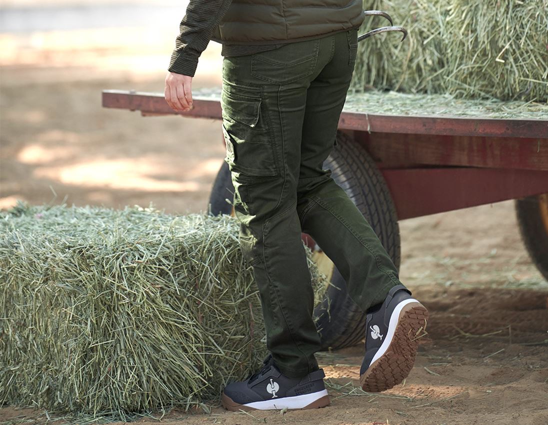 Arbetsbyxor: Midjebyxa e.s.motion ten, dam + kamouflagegrön 1