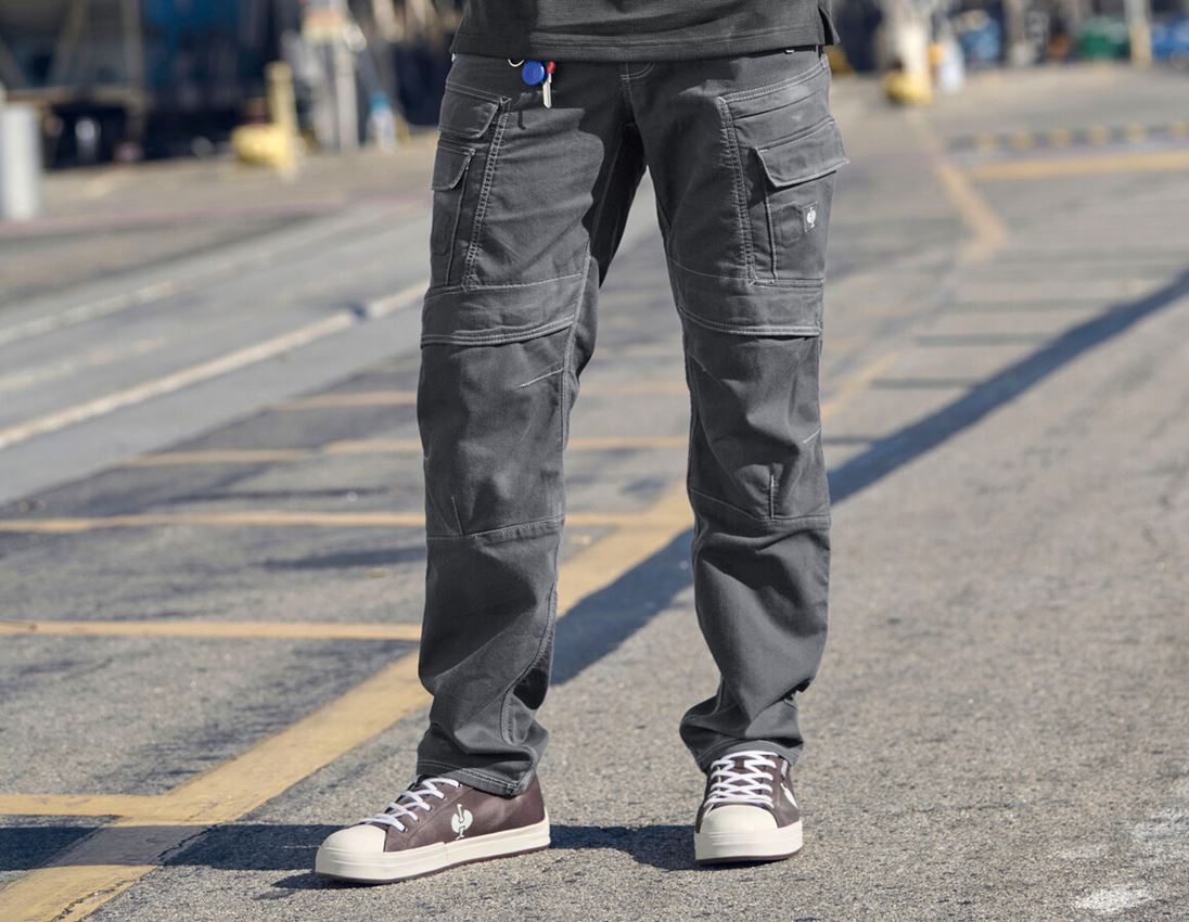 Work Trousers: Worker cargo trousers e.s.vintage + pewter