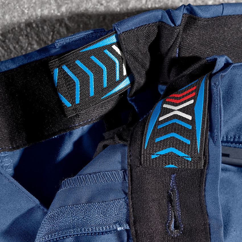 Work Trousers: Trousers e.s.concrete light, ladies' + alkaliblue/deepblue 2