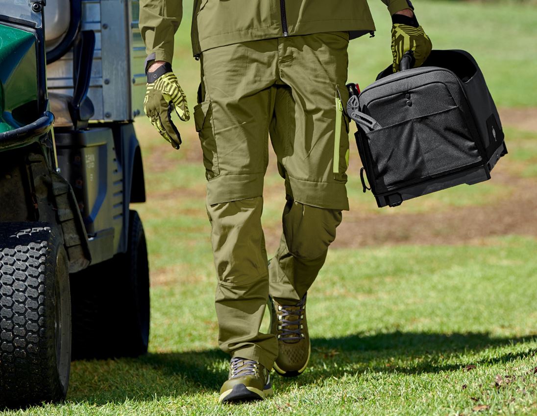 Work Trousers: Trousers e.s.trail + junipergreen/limegreen