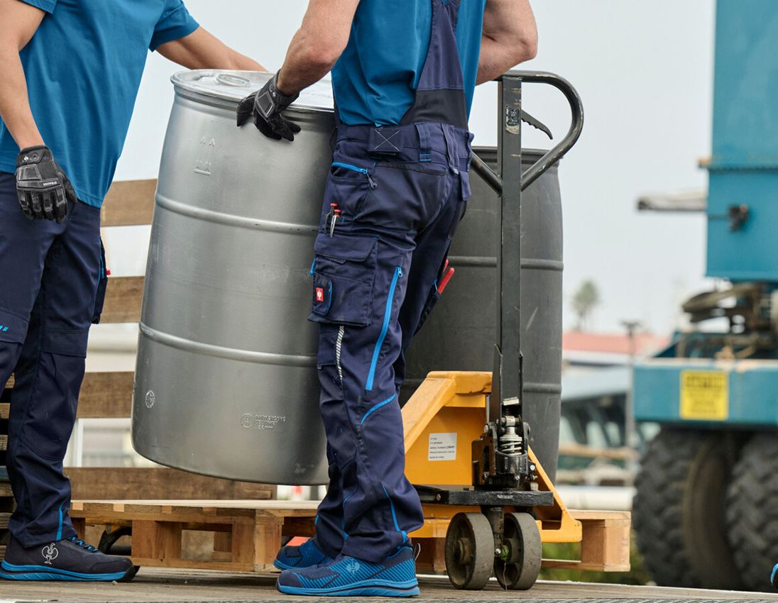 Bricklayers: Bib & brace e.s.motion 2020 + navy/atoll 2