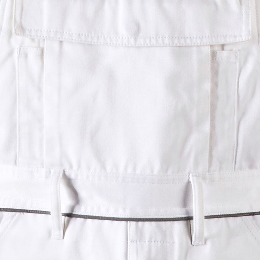Work Trousers: Bib & brace e.s.classic  + white 2