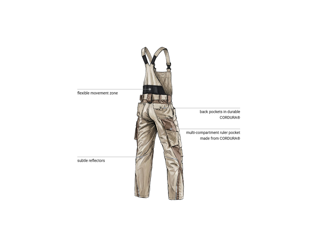 Automotive mechatronics technicians: Bib & brace e.s.motion + clay/peat 2