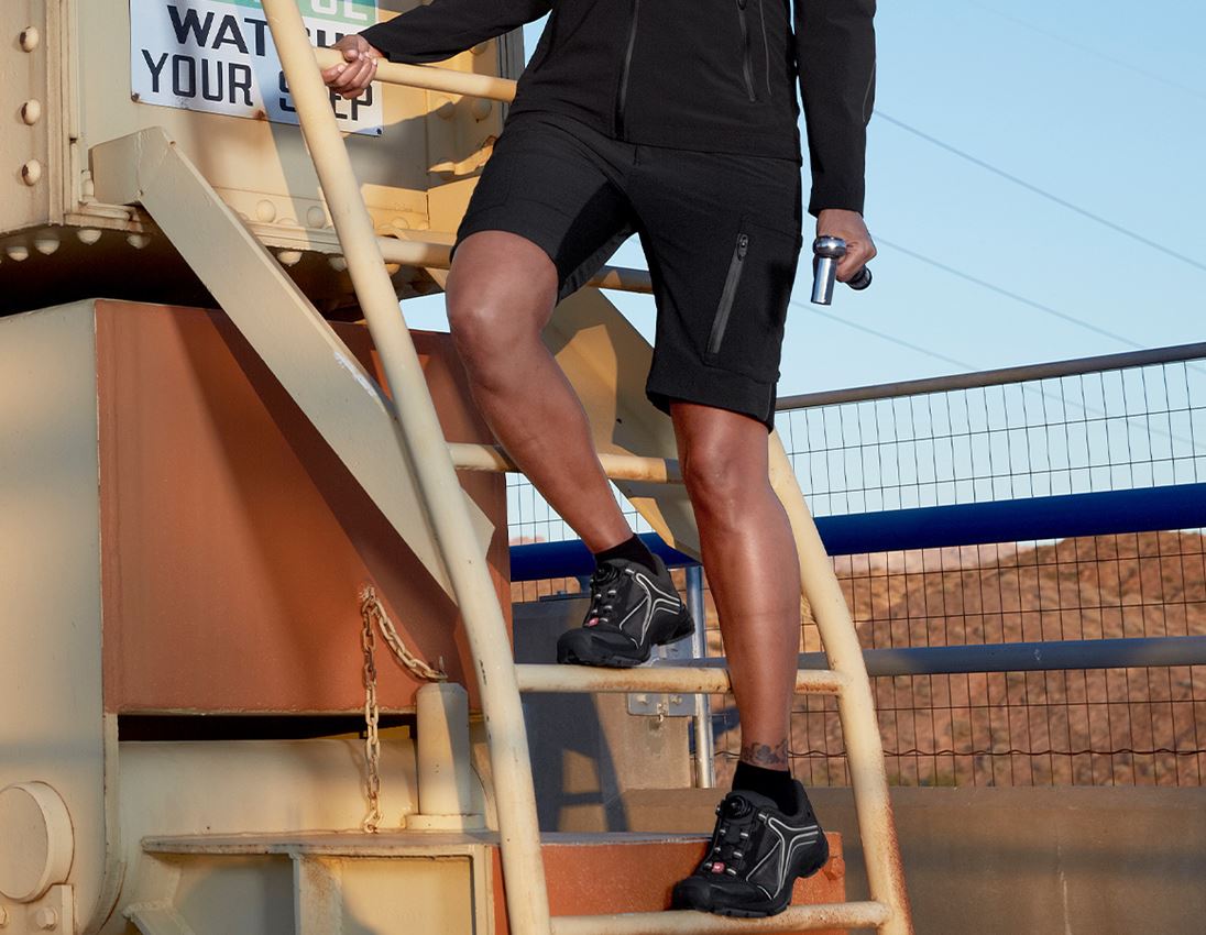 Work Trousers: Shorts e.s.vision stretch, ladies' + black