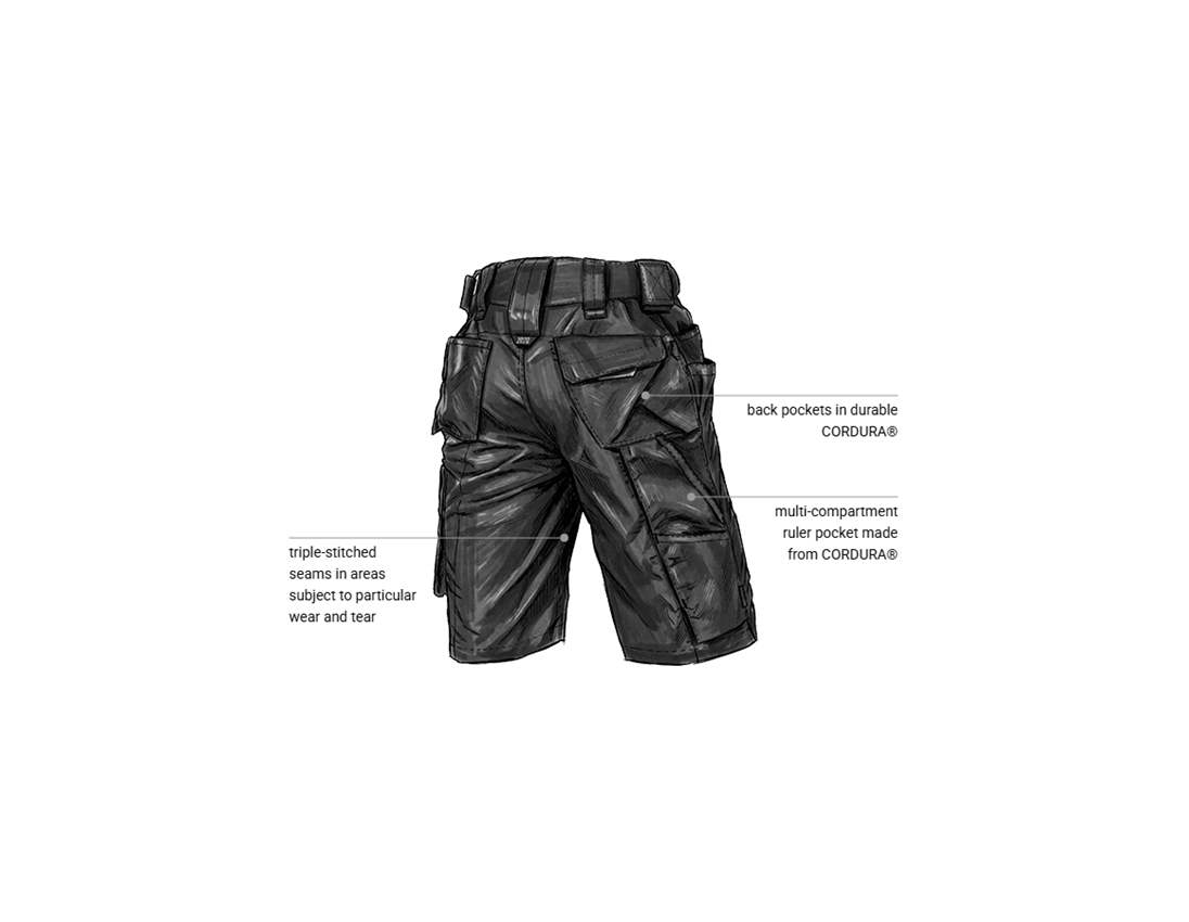 Clothing: Shorts e.s.motion 2020 + black/platinum 2