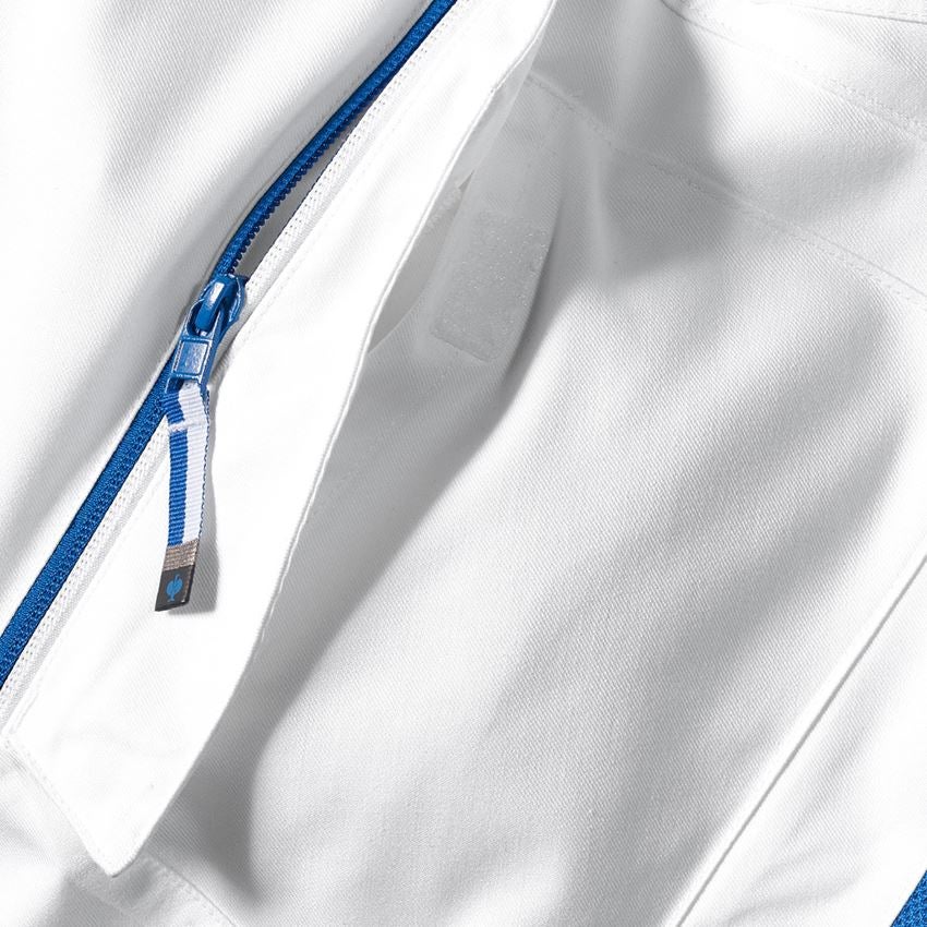 Arbetsbyxor: Multipocket- shorts e.s.ambition + vit/gentianablå 2