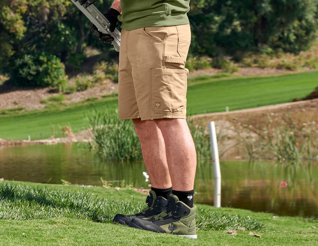 Arbetsbyxor: Shorts e.s.iconic + mandelbrun 4