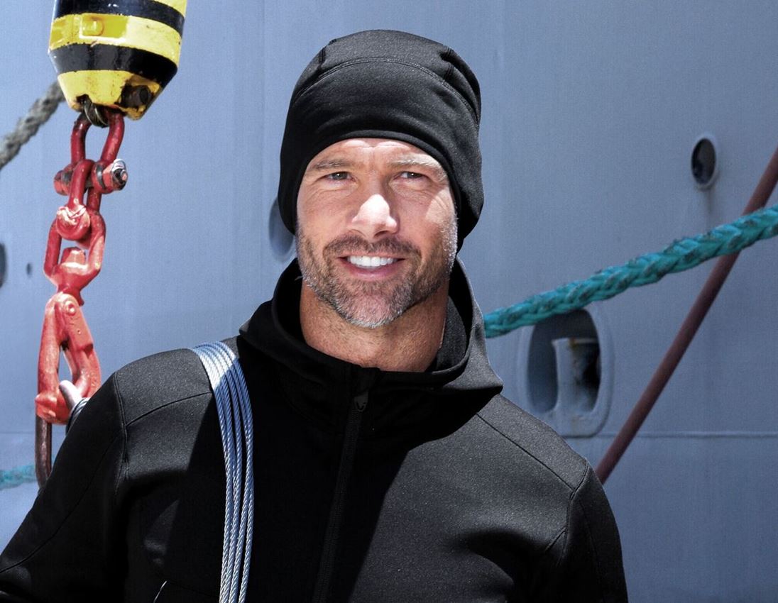 Accessories: e.s. FIBERTWIN® thermo stretch hat + black