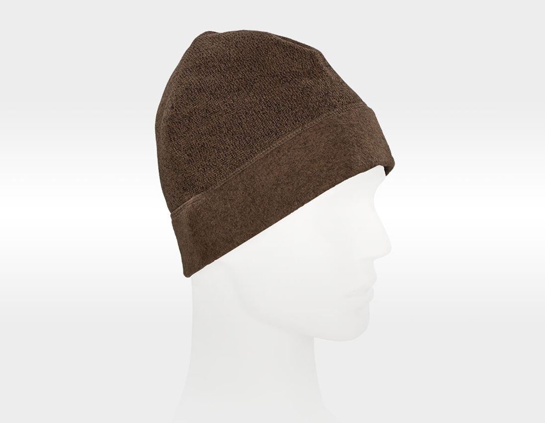 Accessoarer: e.s. mössa therma-plus + hasselnöt melange 2