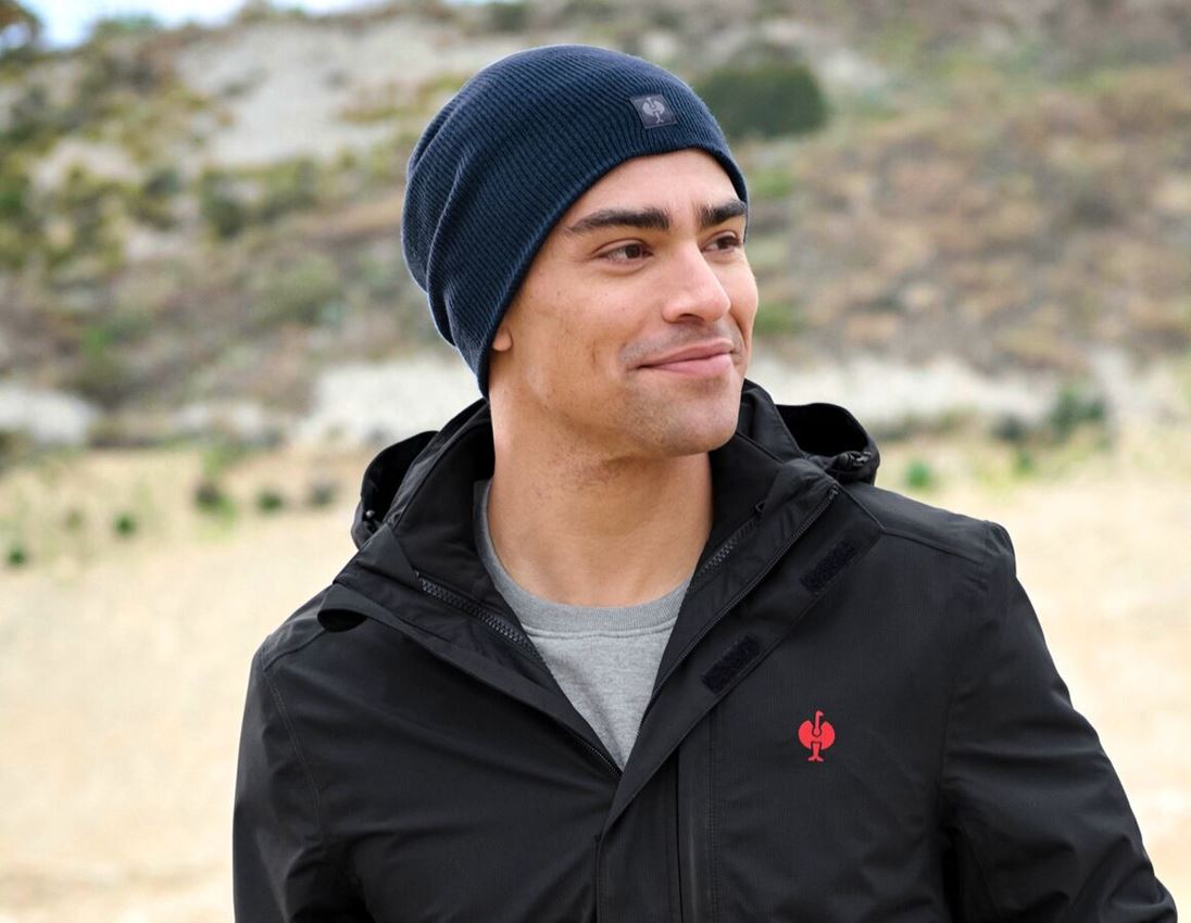 Winter accessories: Knitted hat e.s.motion ten + slateblue