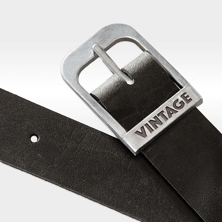 Accessories: Leather belt e.s.vintage + black 2