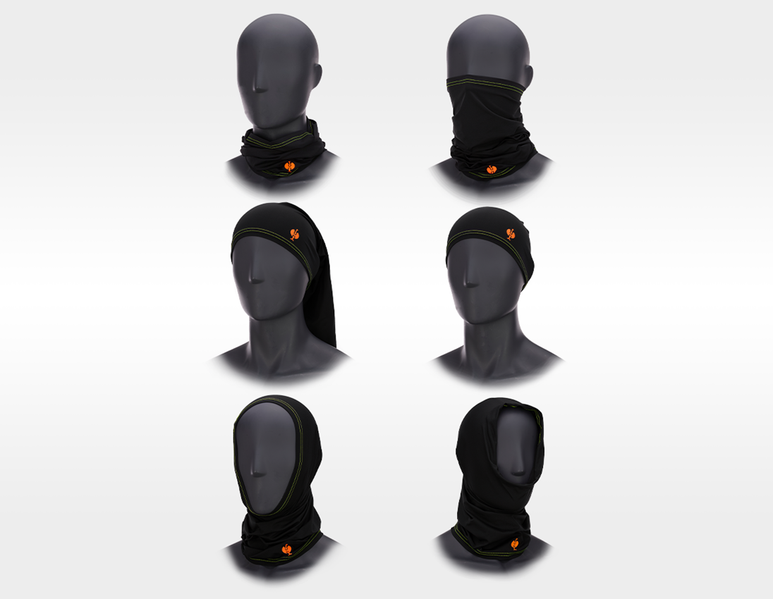 Accessoarer: Multifunktionsduk UV e.s.trail + svart/varselorange/varselgul