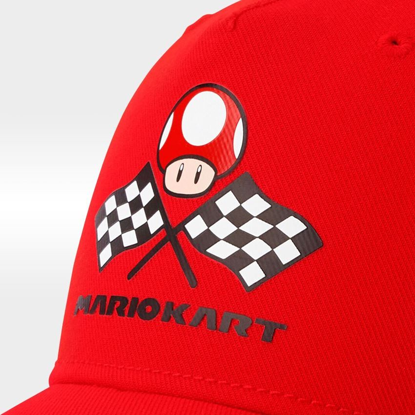 Samarbeten: Mario Kart keps, barn + strauss röd 2