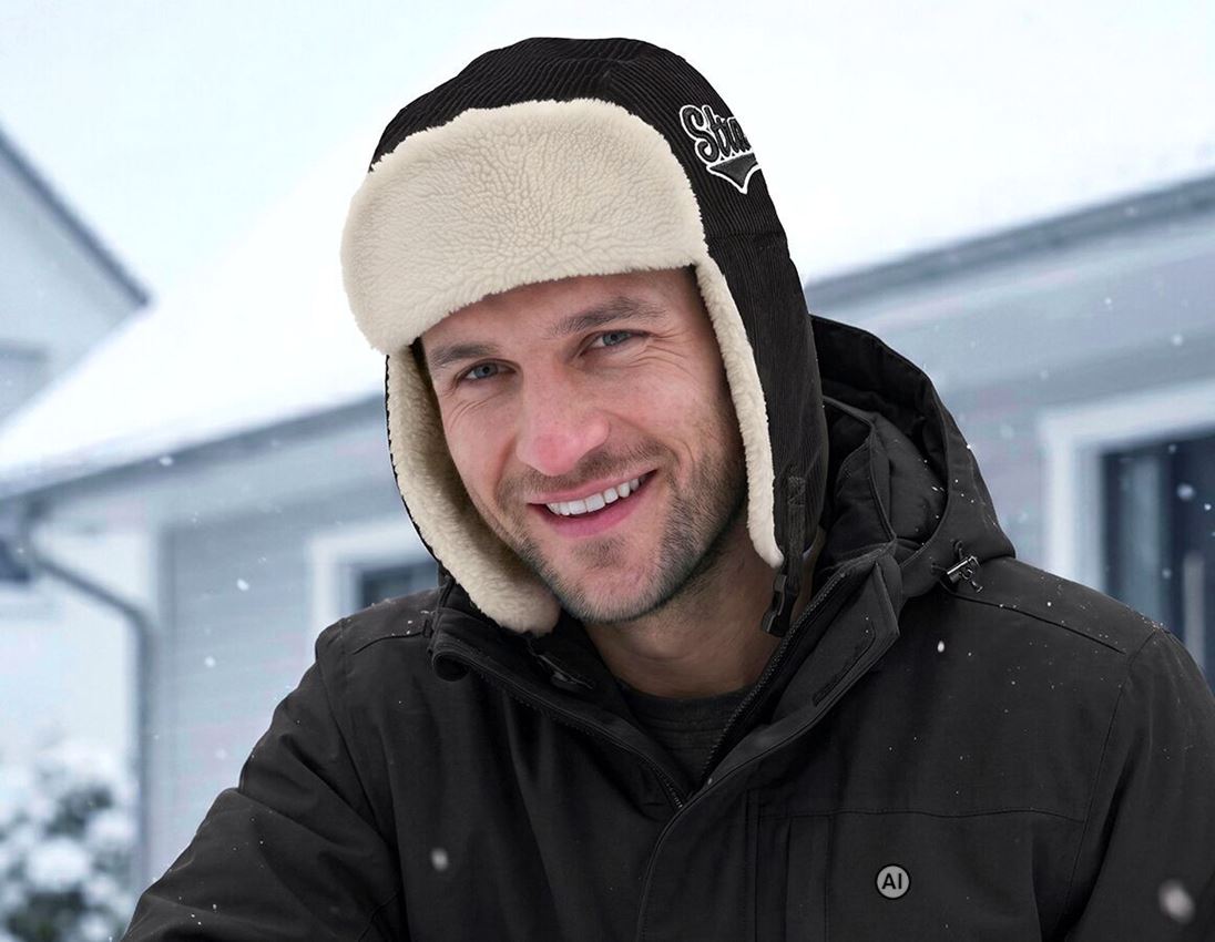 AI-generated / modified - Accessories: Winter hat e.s.e:pic + black