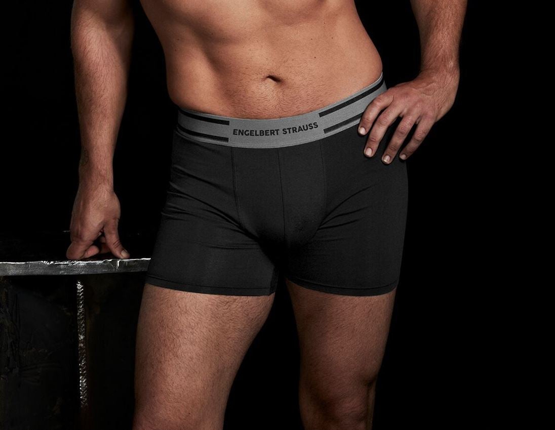 Månadens erbjudande: SET: 6x e.s. cotton stretch långkalsonger + svart/cement