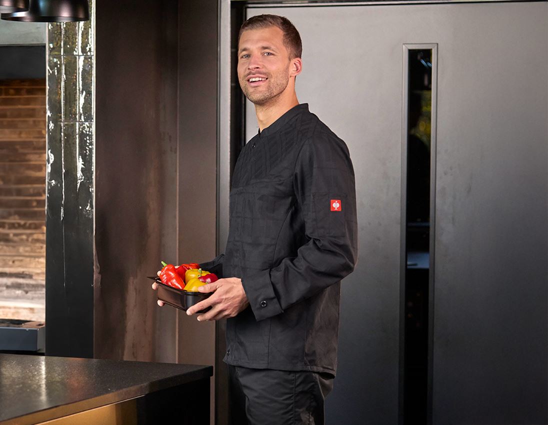 Överdelar: Arbetsjacka långärmad e.s.fusion, herrar + svart 1