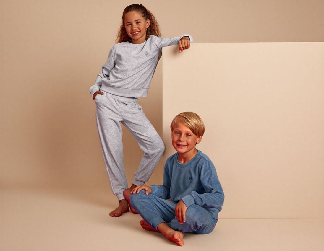 Accessoarer: e.s. sweatbyxa Terry, barn + gråmelerad 2