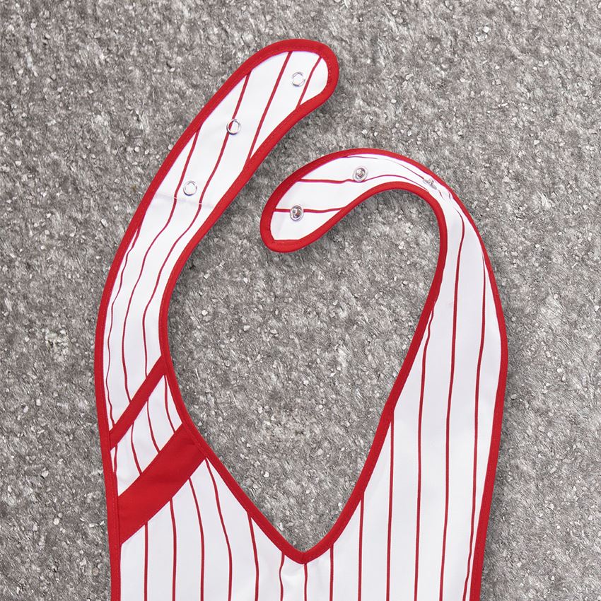 Aprons: Ladies' apron Ariane + white/red 2