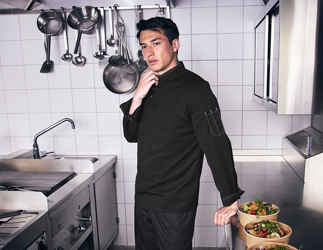 Shirts, Pullover & more: Chefs Jacket Lyon + black 1