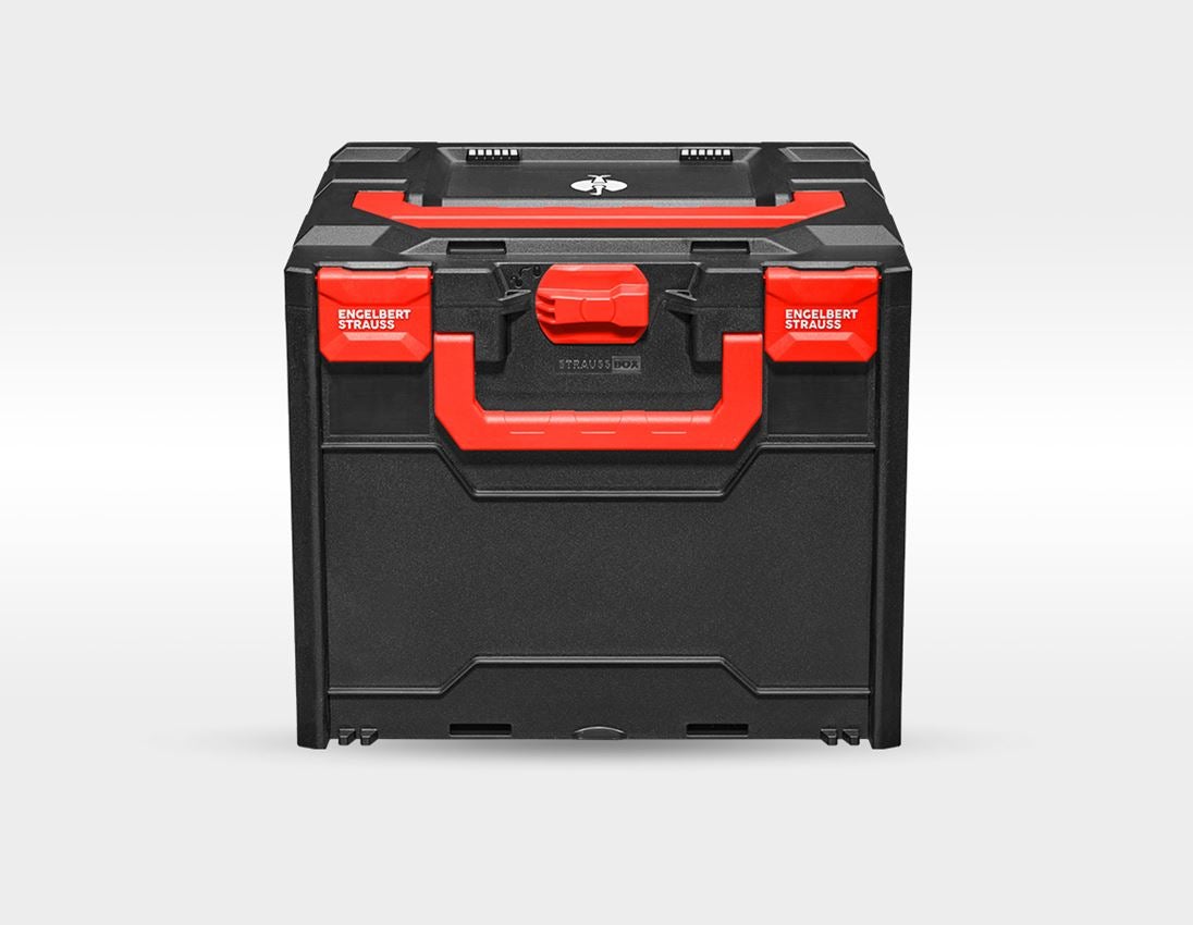 Arbetsskydd: SET: Hjälm, skogsb. Protos + STRAUSSbox 340 midi + svart/varselgul 2