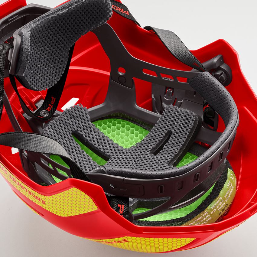 Skyddshjälmar: e.s. Bergsklättrings- och klättringshjälm Protos® + eldröd/gul 2