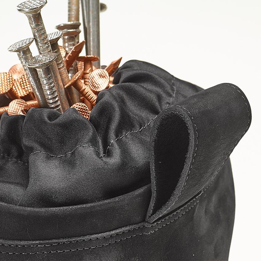 Accessoarer: Läder-spikficka e.s.vintage + svart 2