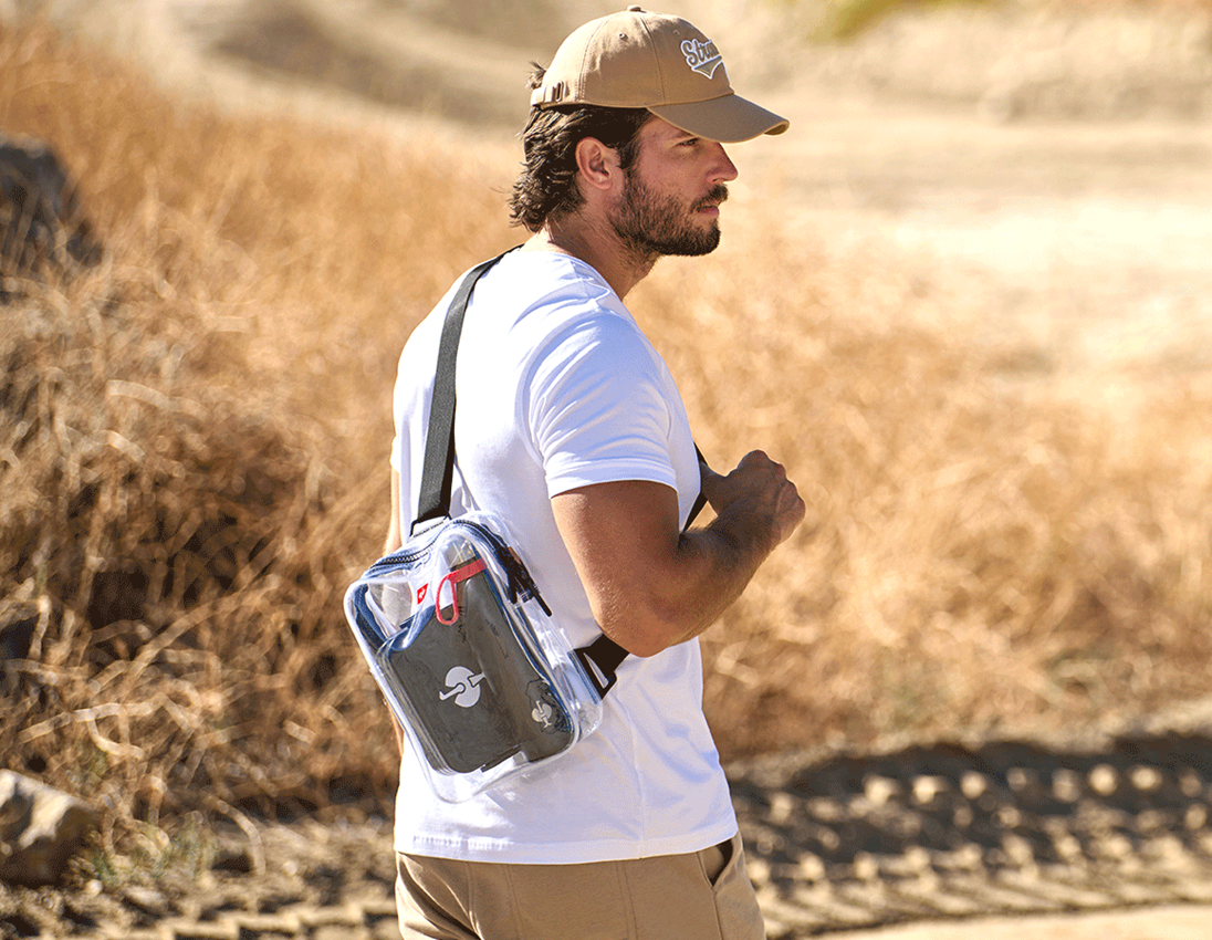 Clothing: Cross-body bag e.s.e:pic + transparent