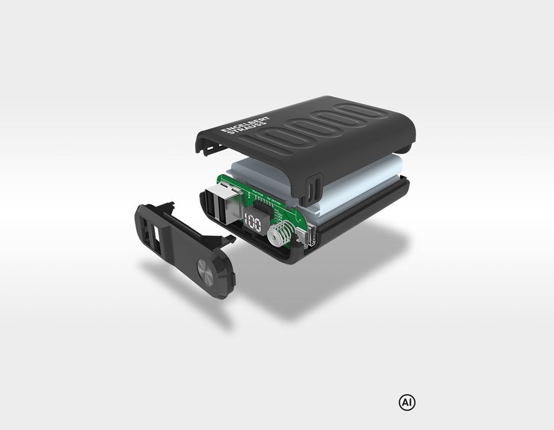 AI-generated / modified - Electronics: Portable charger PD 10,000 mAh 3