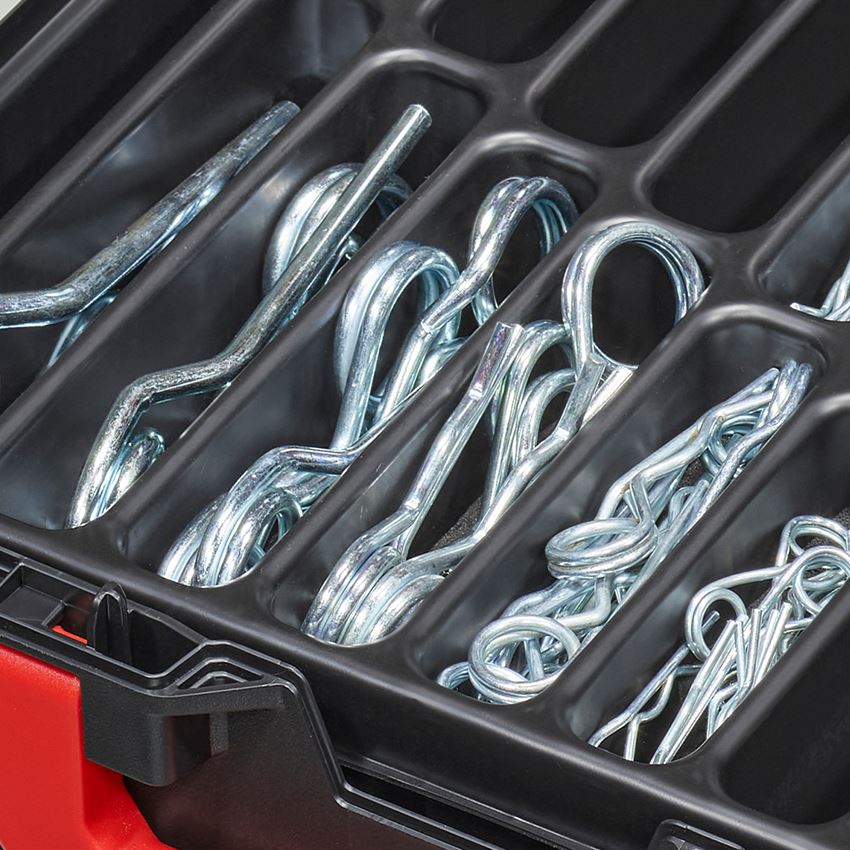 Smådelssortiment: Fjäderkläm-sortiment i STRAUSSbox 118 midiFjäderkl 2