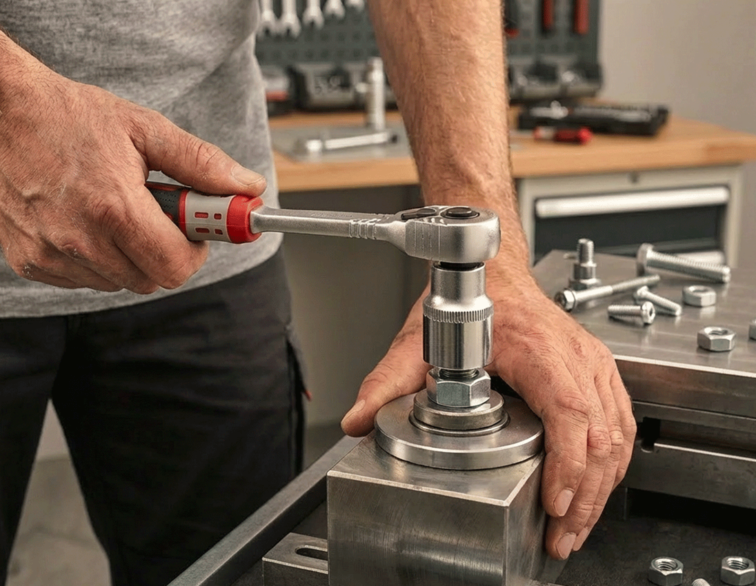 STRAUSSbox System: Socket wrench set pro 3/8 in STRAUSSbox mini 1