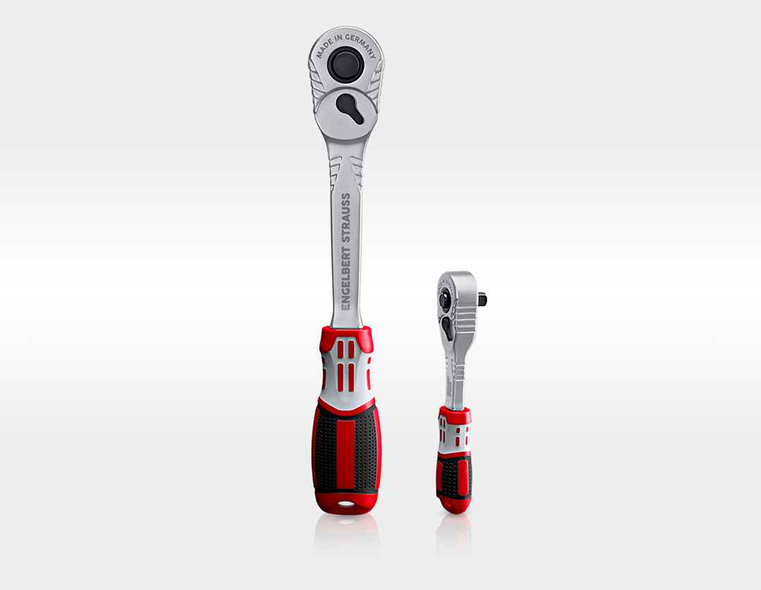 Hylsnyckel: Hylsnyckel-set pro 1/4+1/2 i STRAUSSbox 118 midi