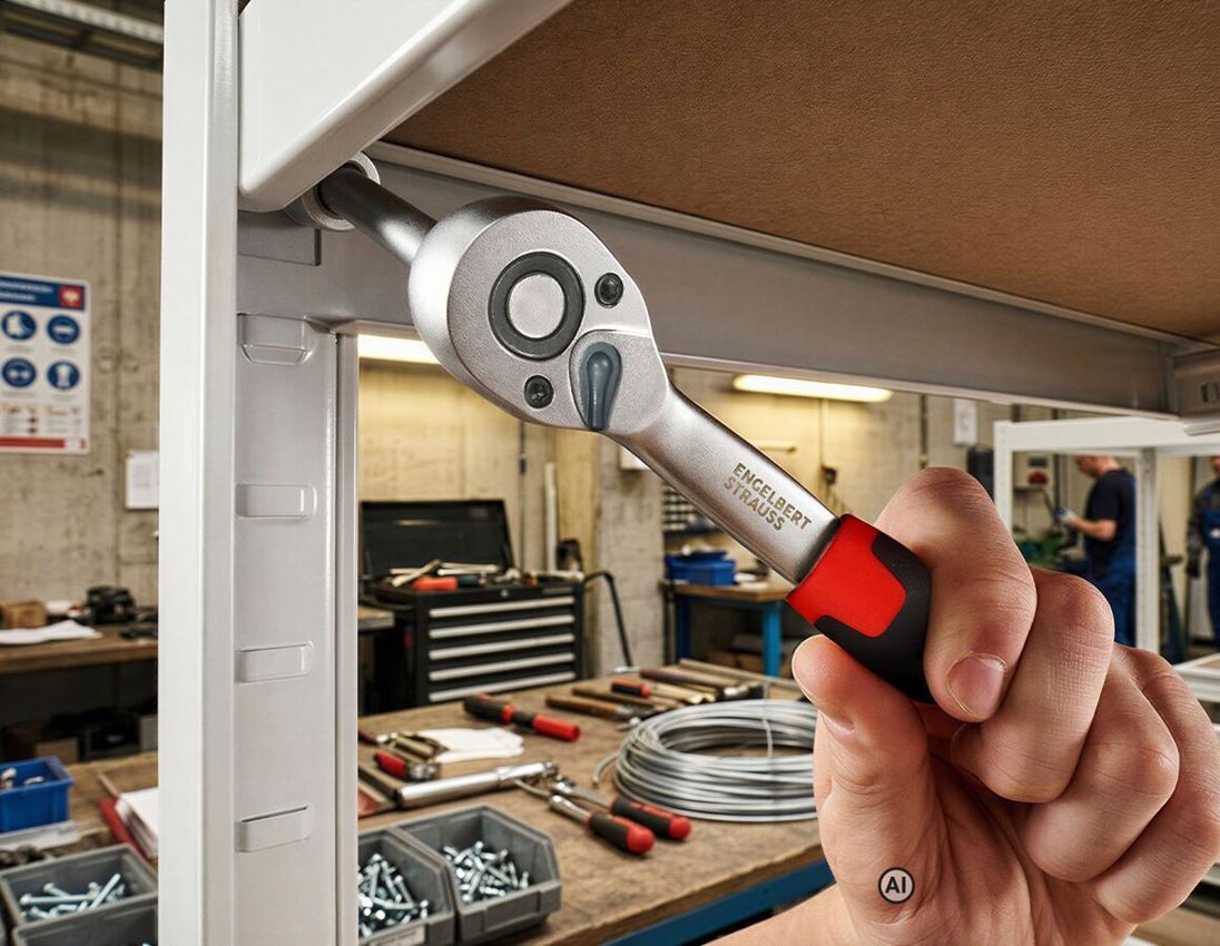 AI-generated / modified - STRAUSSbox System: STRAUSSbox small socket wrench set 1/4" insert 2