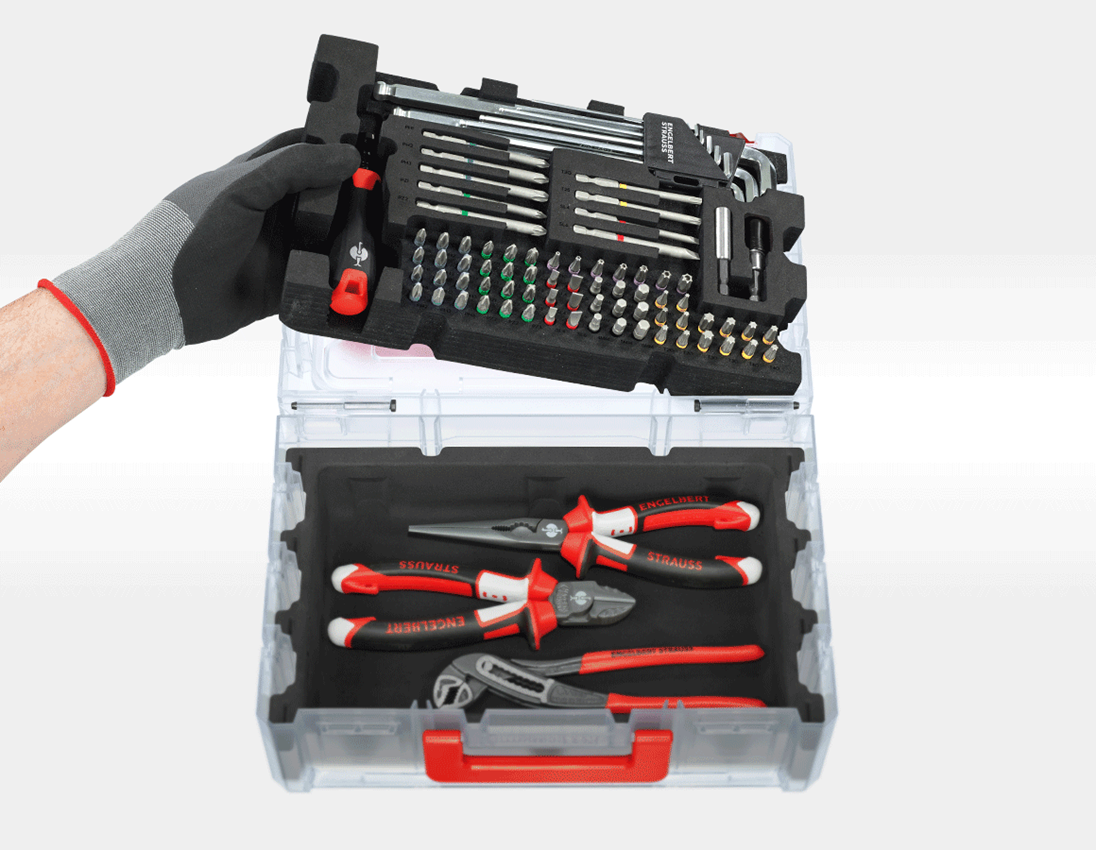 STRAUSSbox System: STRAUSSbox small screwdriver inlay, 81-piece 1
