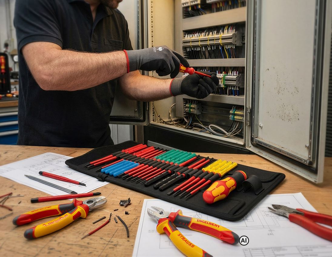 AI-generated / modified - Tools: STRAUSSbox set VDE Wera Kompakt Big Pack + pliers 1