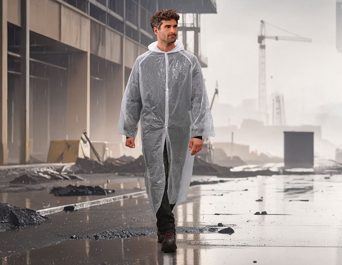 Engångskläder: Nödregnrock, 10-pack