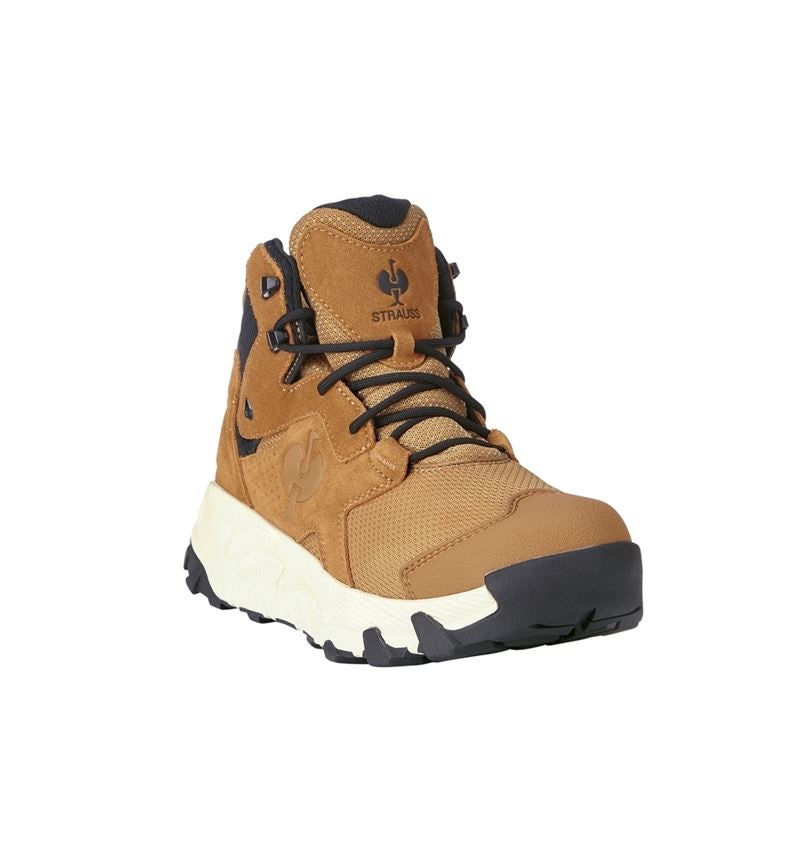 O6: O6 Work shoes e.s. Rimini mid + almondbrown/cream 4