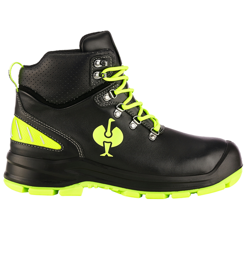 Winter shoes: S3 Safety shoes e.s. Umbriel II mid + black/high-vis yellow 1