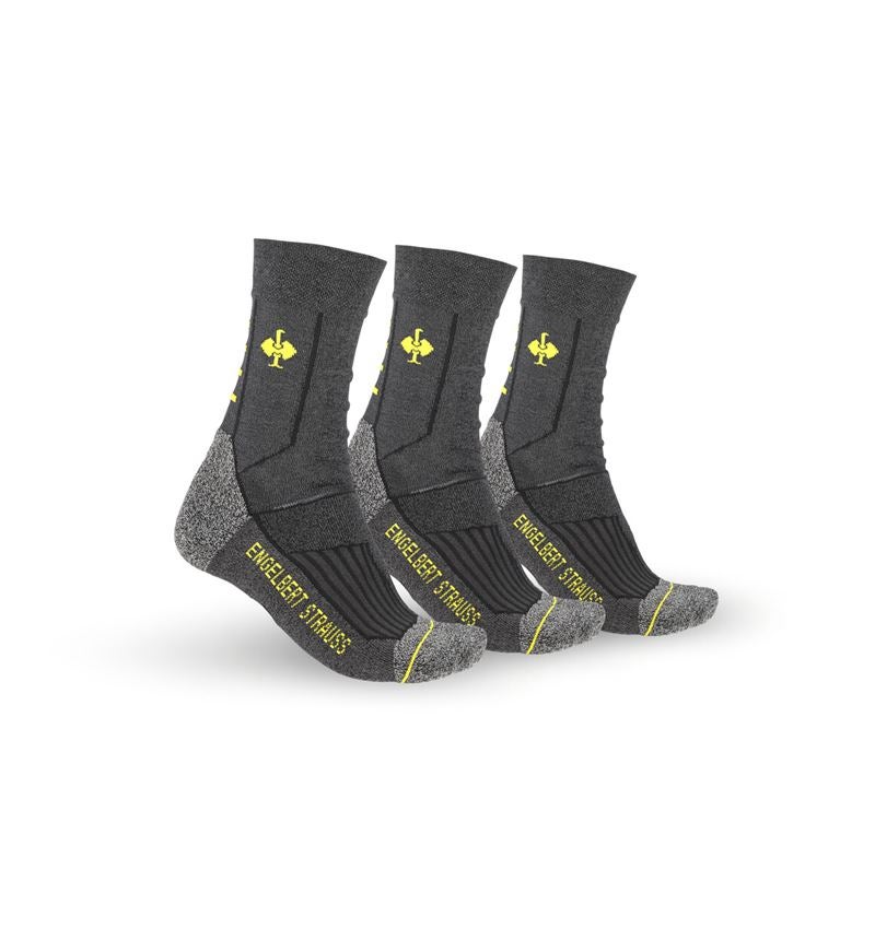 Socks: e.s. Allround functional socks light/high + dark grey melange