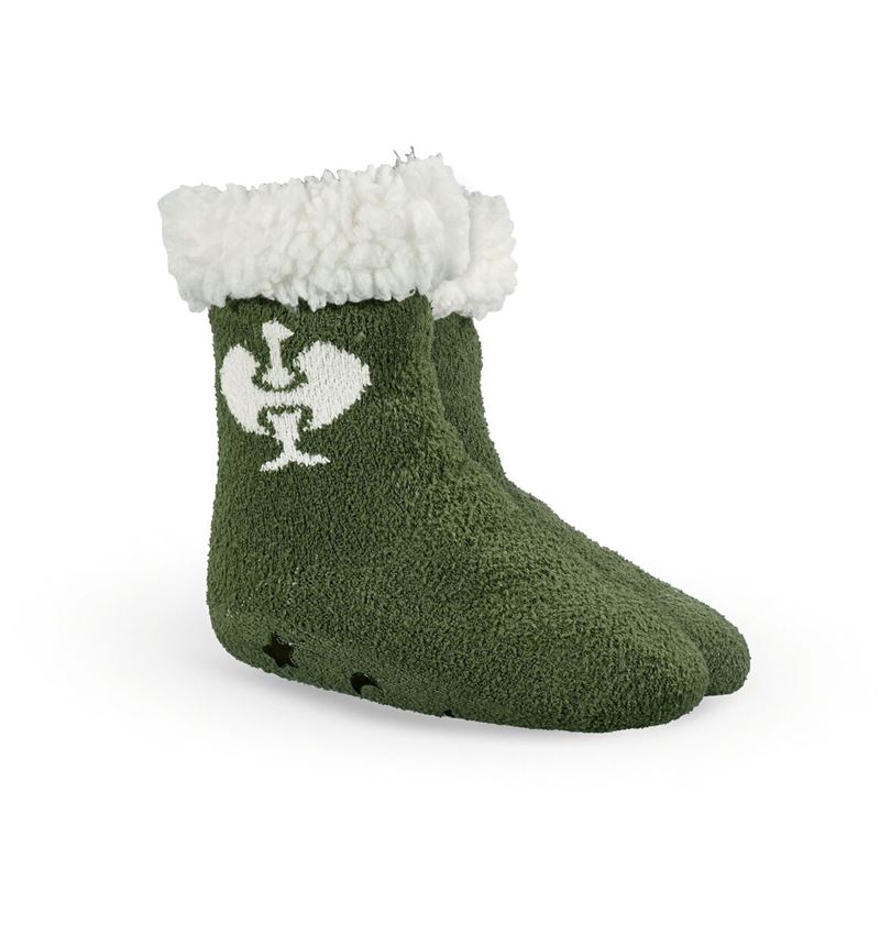 Accessories: e.s. Faux fur socks, children's + nordicgreen